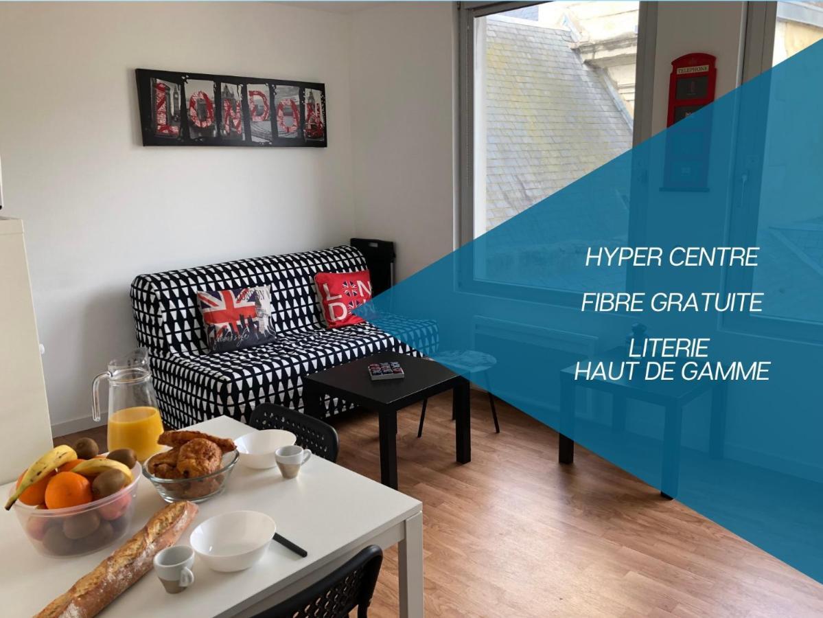 Hyper Centre - Wifi Fibre Gratuit - Jergweloh - Le Londonien Appartement Caen Buitenkant foto
